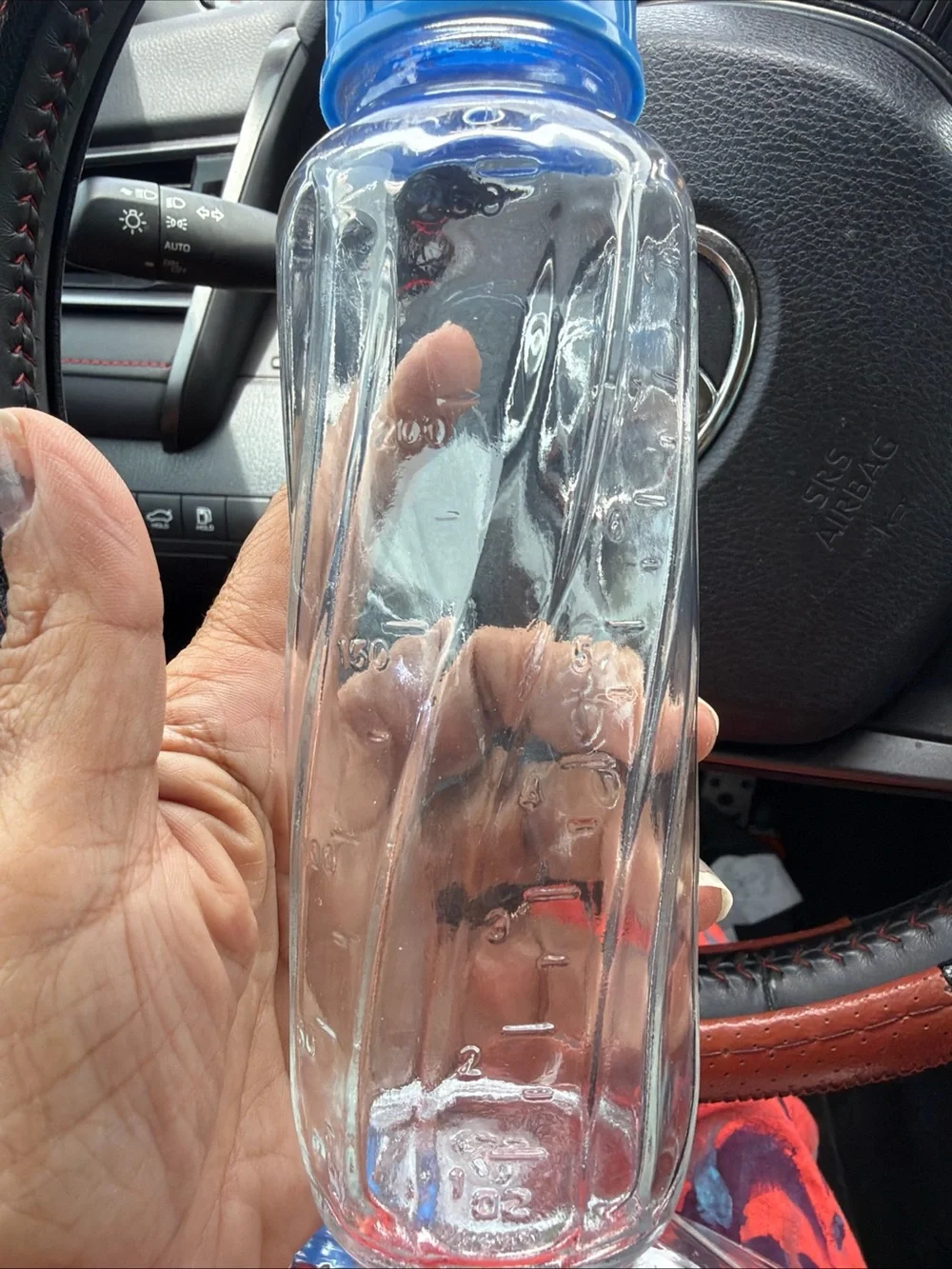 Even Flo baby Vtg glass bottles 4 & 8 oz Clear Glass Bottles with White
